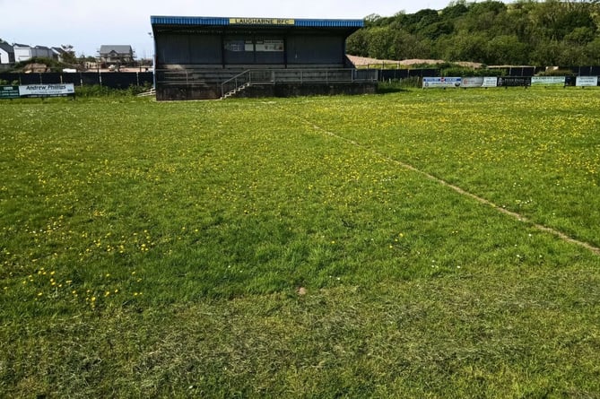 Laugharne rugby club's pitch