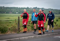 Hooky’s Hike from Tenby to Mumbles raises over £5,000 for Wales Air Ambulance