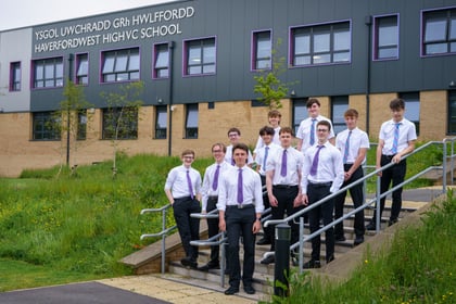 Haverfordwest High’s ‘Tenors with change’ heading to National Festival