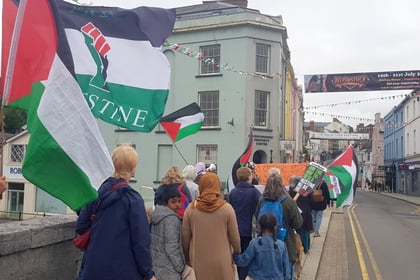 'March for Gaza' takes place in Pembrokeshire