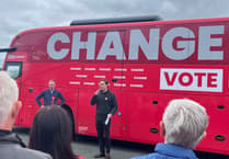 Labour 'battle bus' comes to Pembrokeshire on the election campaign