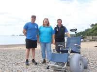 Pembroke Refinery donates beach accessible wheelchair