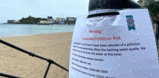 Pollution warning for Tenby's beaches removed