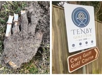 'Bogeyman' find? - CSI check out skeletal hand at Tenby Golf Course