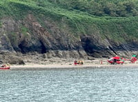 Tenby lifeboats launched after person falls on rocks near Monkstone