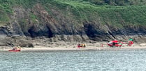 Tenby lifeboats launched after person falls on rocks near Monkstone