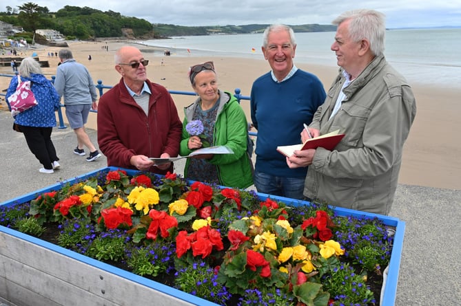 Saundersfoot Wales in Bloom judging 