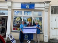 Pembroke Lions Club boost for Wales Air Ambulance charity