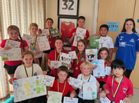 Pupils join Kilgetty AFC Centenary celebrations