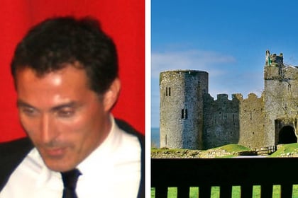 Actor Rufus Sewell ties the knot at Manorbier Castle
