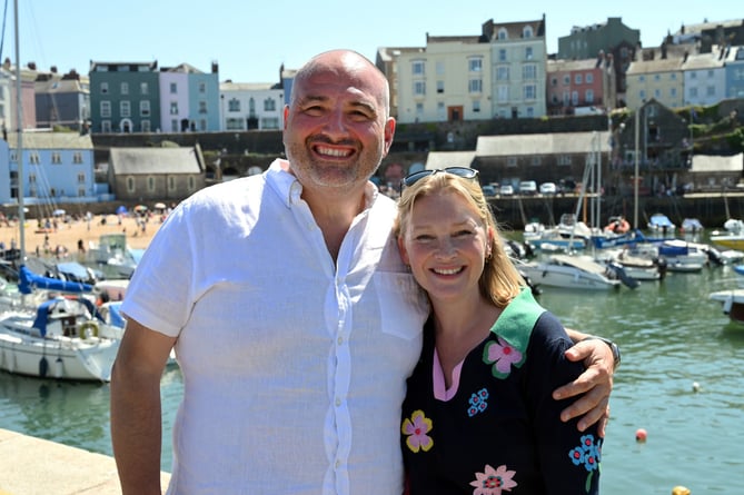 Wynne Evans and Joanna Page