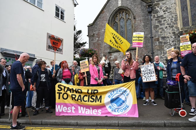 Tenby peace protest