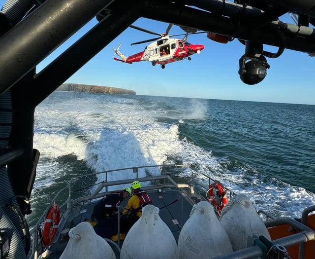 Eight shouts in six hours for Tenby RNLI’s lifeboat crew!