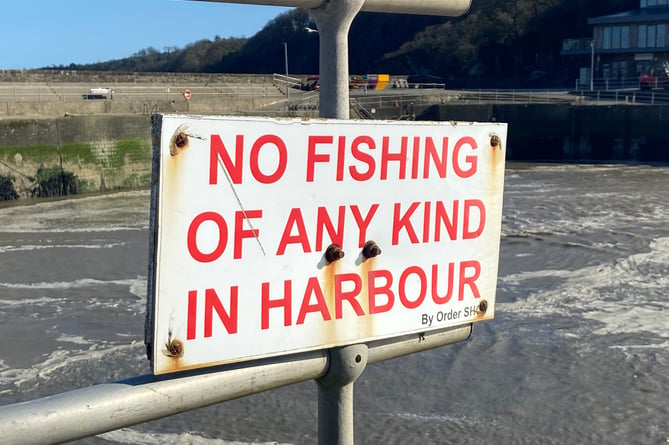 No fishing Saundersfoot