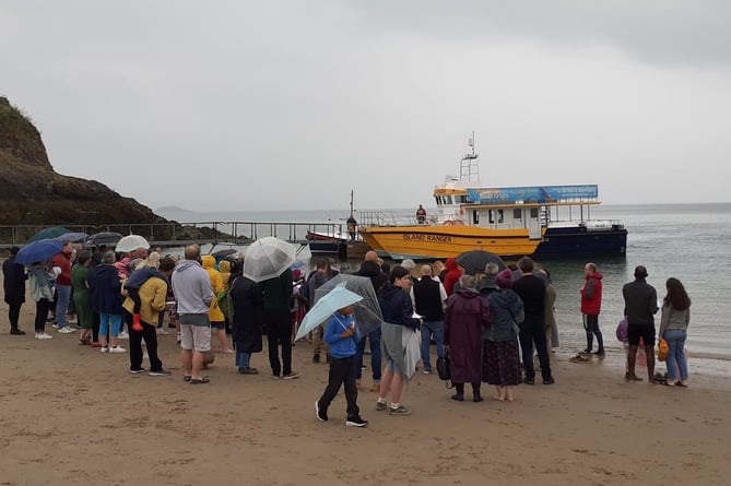 Tenby sea baptism