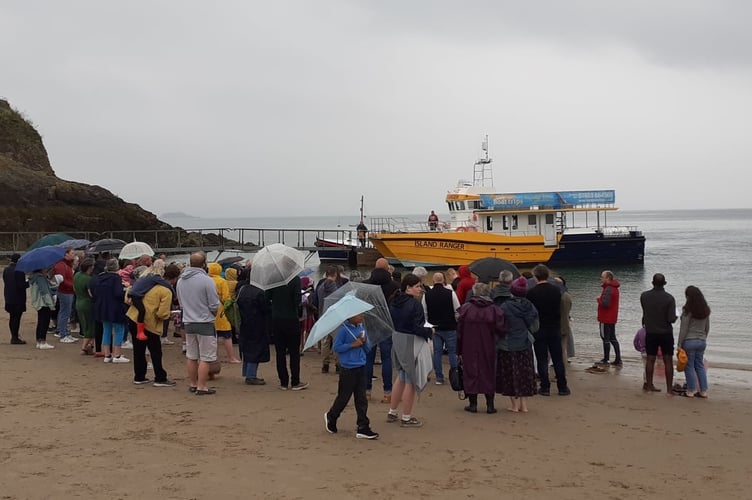 Tenby sea baptism