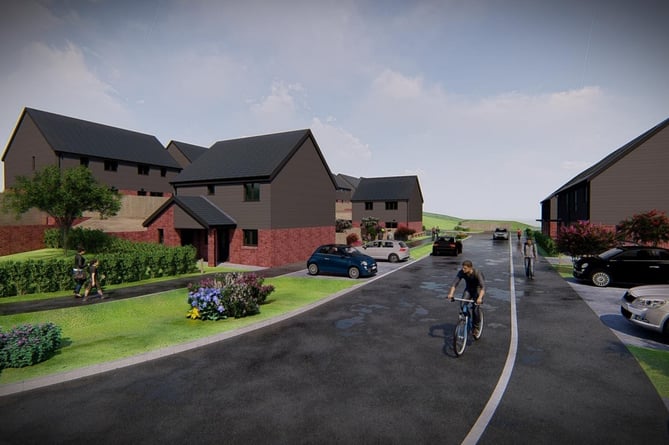 The proposed development at the Cleddau Bridge Hotel site