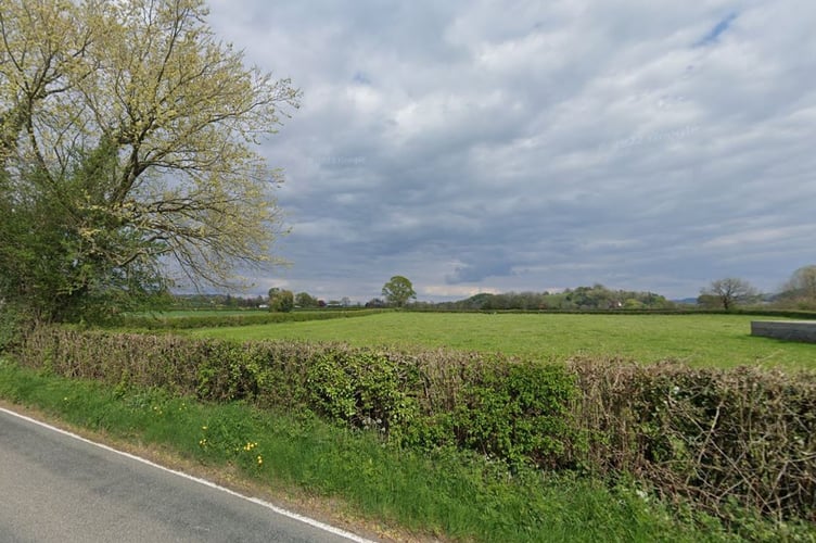 Land off Station Road, Nantgaredig, where plans for 35 homes have been turned down