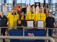 Scroll signing at Tenby station marks RNLI's 200th anniversary