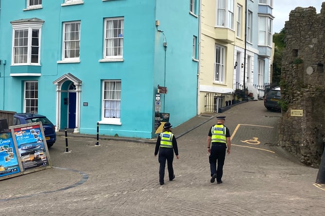 Police in Tenby