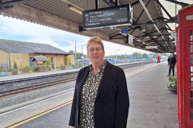 Ann Davies MP railway station