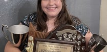 Five-trophy haul for young Tenby bowler Katie Dickinson