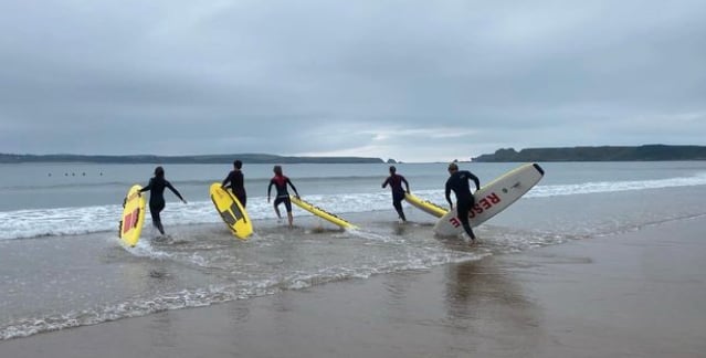 Tenby Surf Life-Saving Club are based at South Beach