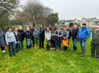 Local heroes and visitors kickstart MIlton Play Park rewilding project