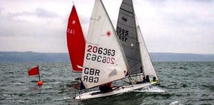 Dinghy racing at Tenby Sailing Club