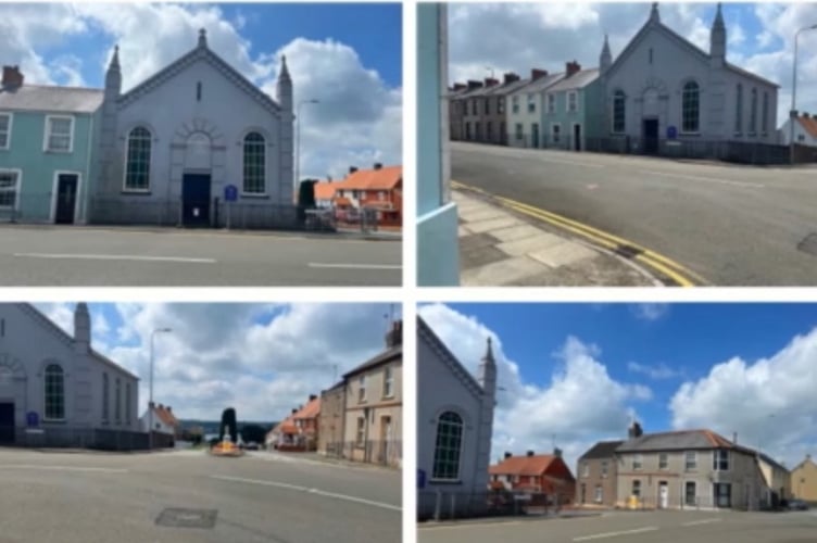 Plans to convert the former Zion Presbyterian Church, High Street, Neyland to two dwellings have been approved. Picture: Pembrokeshire county council webcast.