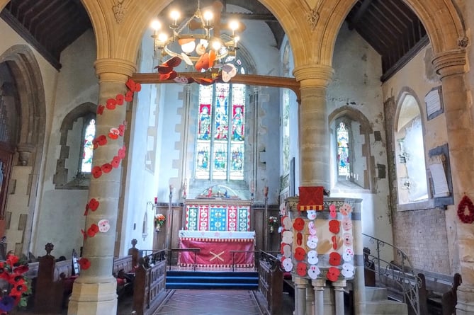 Working with Ysgol Arberth, the Royal British Legion Narberth branch, and local community development charity PLANED, the Reverend Robert Moore has been able to, for the first time, bring a full visual and thoughtful display to St Andrews in Narberth, for everyone to come and see.