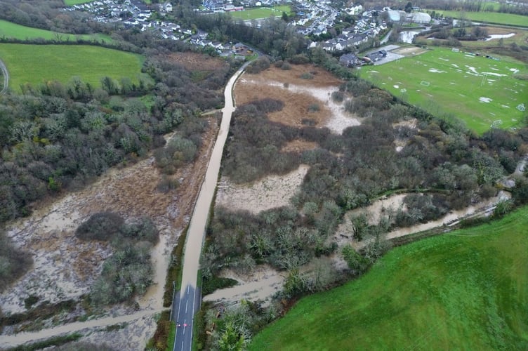 Gumreston road flood