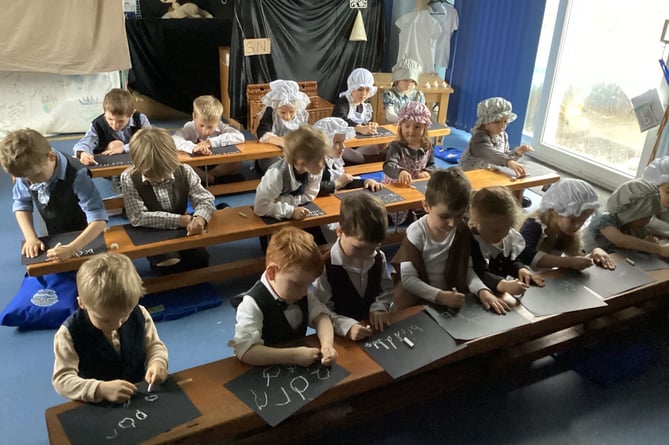 2024 has seen Ysgol Casblaidd/Wolfscastle CP School in Pembrokeshire reach the fine age of 190 years old - with students focusing their learning this term about what life would have been like in school during the years after the Pembrokeshire school opened its doors for the first time. 