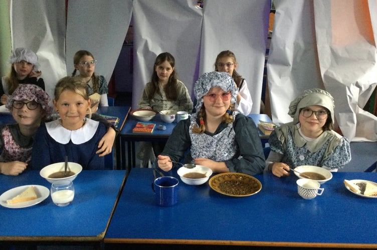 The highlights of the learning on this theme have been The Victorian Day when Ysgol Casblaidd travelled back in time to 1841. This day gave the children an authentic learning experience of what a school day would have looked like during The Victorian era. 