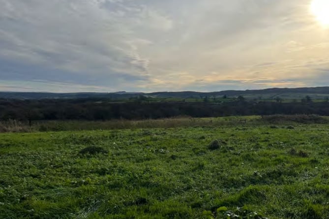 Views from the site of a proposed solar farm at the Nantycaws waste management site, near Carmarthen, which has been given the green light (pic by Carmarthenshire Council and free for use) 