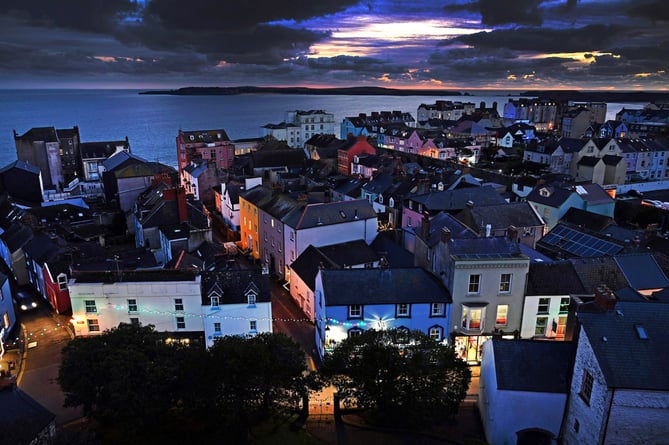 Tenby at night GDP