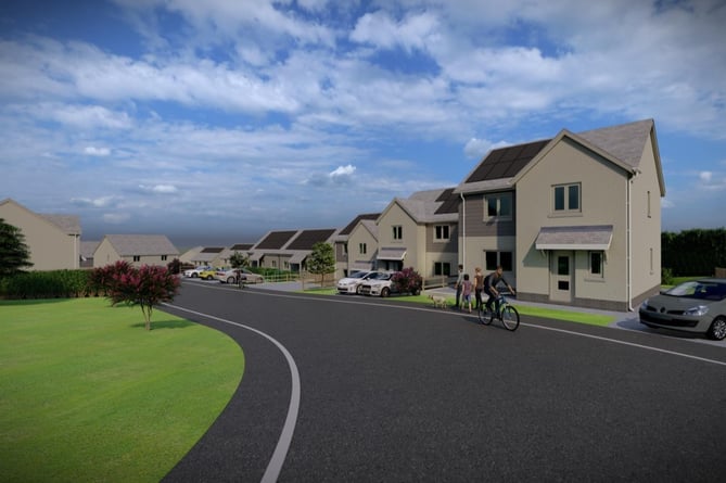 The proposed 52-home development at Roch, Pembrokeshire. Picture: Pembrokeshire County Council planning documents.