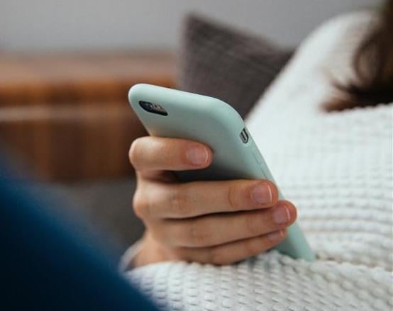 Woman using phone