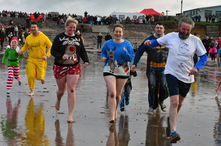 The Angle New Year's Day Dip which raises funds for the Paul Sartori Foundation has been rearranged for Saturday, February 1.