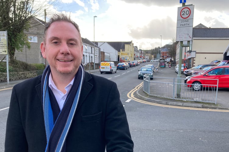 Swansea Labour leader Rob Stewart, in Morriston, Swansea (pic by Richard Youle and free for use for all BBC wire partners)