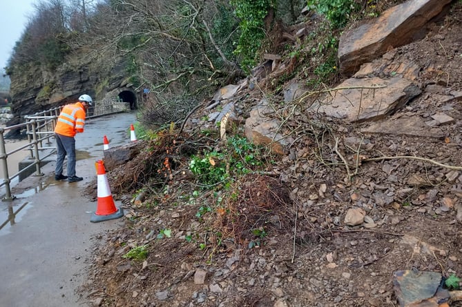 A section of the popular beach-side coastal path connecting neighbouring seaside villages Saundersfoot and Wisemans Bridge has been closed once again after a number of landslips this month.