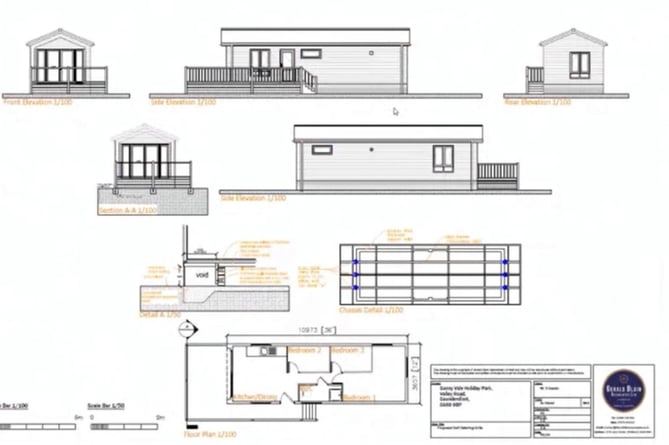 An application for 25 holiday lodges at Sunnyvale, Wooden was approved by Pembrokeshire planners. Picture: Pembrokeshire County Council webcast.