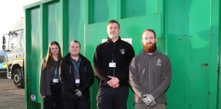 The collaboration between Dyfed-Powys Police and waste management company Cwm Environmental ensures seized knives are safely and responsibly destroyed. 