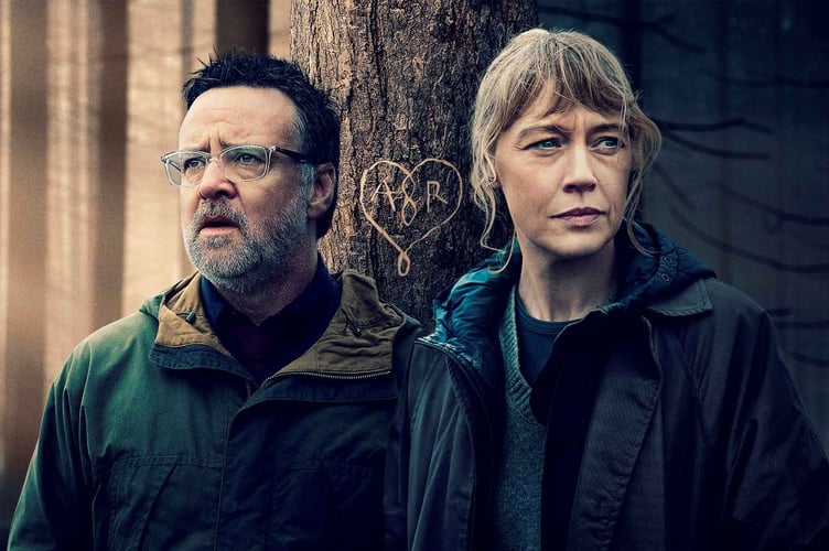 IMAGES: Elen Rhys as DI Ffion Lloyd, Richard Harrington as Rick Seldon.

CREDIT: BBC/Blacklight/Simon Ridgway