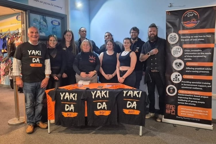 The Yaki-Da Boi Project team members at an event in Bluestone.