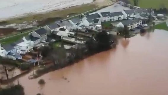 During two storms on December 30, 2023 and January 2, 2024, approximately 34 properties in Llansteffan were affected by flooding to varying degrees. 