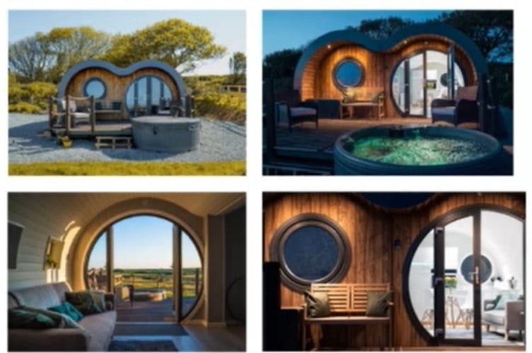 An example of the type of holiday pod proposed at Great Wedlock. Picture: Quality Pods, Pembrokeshire.