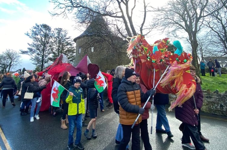 the annual Dragon Parade, a vibrant celebration honouring the birth of our patron saint, St David.