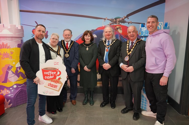 The successful fundraising event, which saw staff and volunteers bake and buy cakes, was attended by the Deputy Mayor Shaun Greaney, as well as past patients who were also pleased to meet Shane and James. 